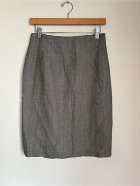 Vintage Jones New York Gray Pencil Skirt - Women's Professional Skirt